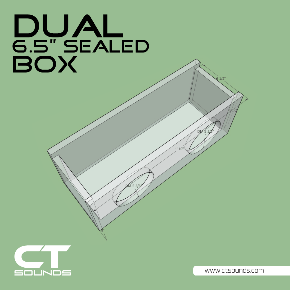 Sounds Dual 6.5 Inch Subwoofer Box Design – CT SOUNDS