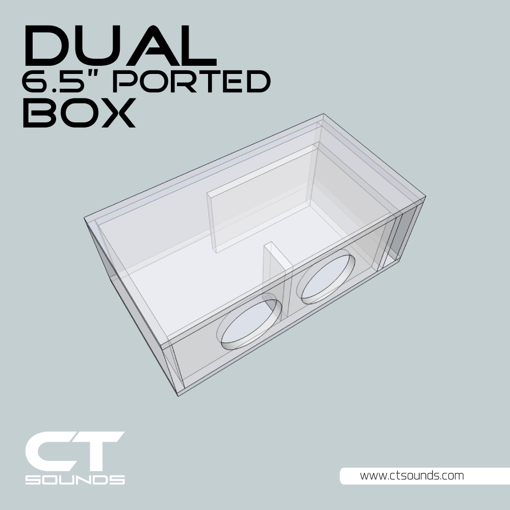 CT Sounds Dual 6.5 Ported Subwoofer Box Design CT SOUNDS